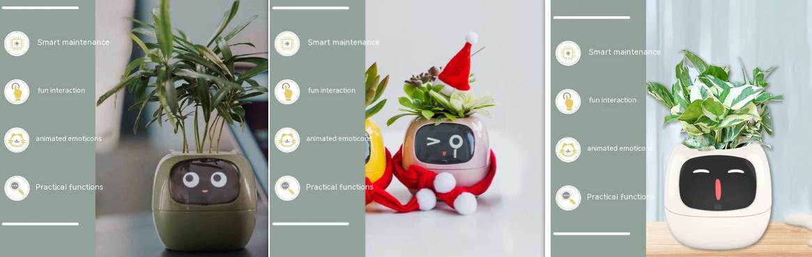 Smart Planter Endless Fun Over 49 Rich Expressions 7 Smart Sensors And AI Chips Make Raising Plants Easy And Fun 49