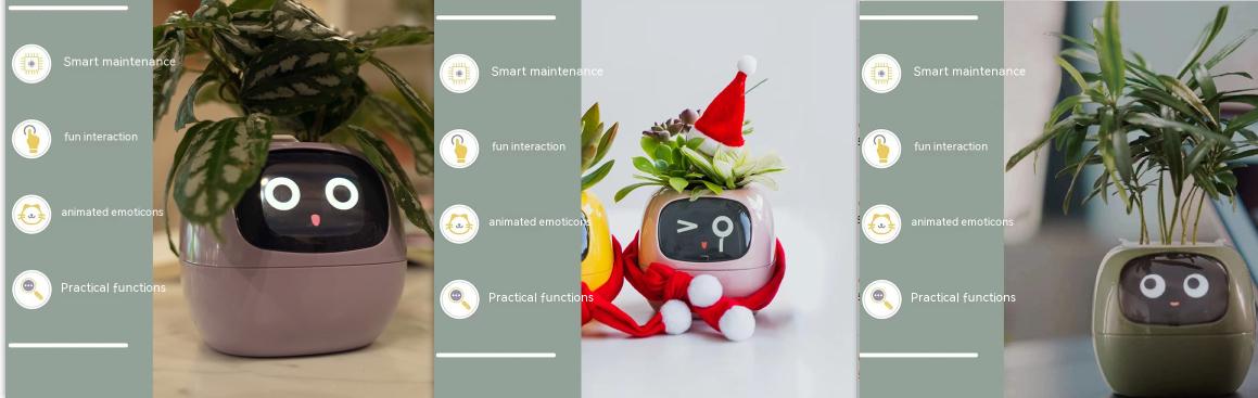 Smart Planter Endless Fun Over 49 Rich Expressions 7 Smart Sensors And AI Chips Make Raising Plants Easy And Fun 48