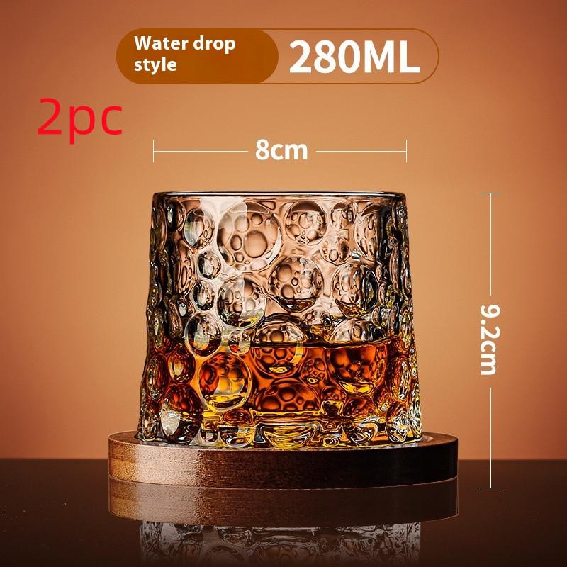 Household Tumbler Glass Spinning Creative Wine Glass With Base 14