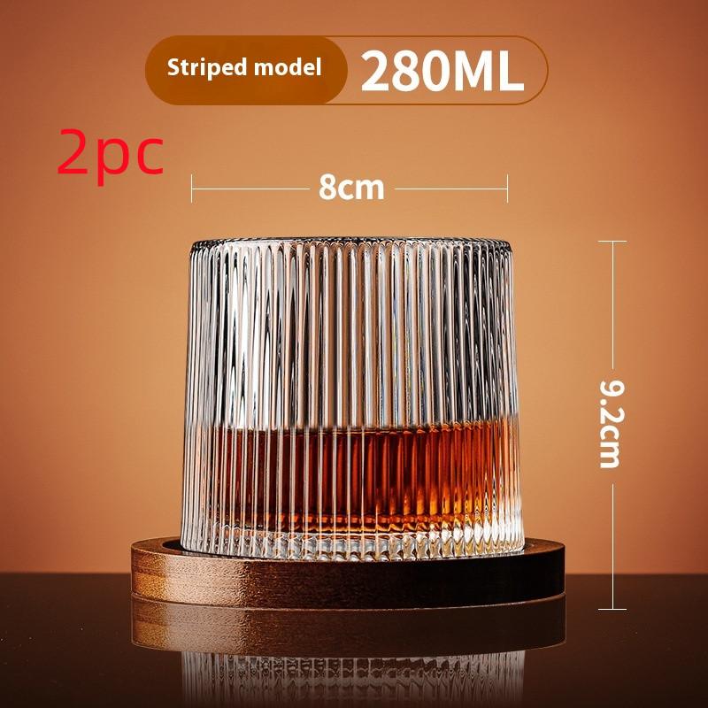 Household Tumbler Glass Spinning Creative Wine Glass With Base 17