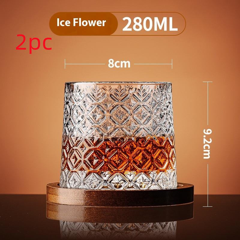 Household Tumbler Glass Spinning Creative Wine Glass With Base 18