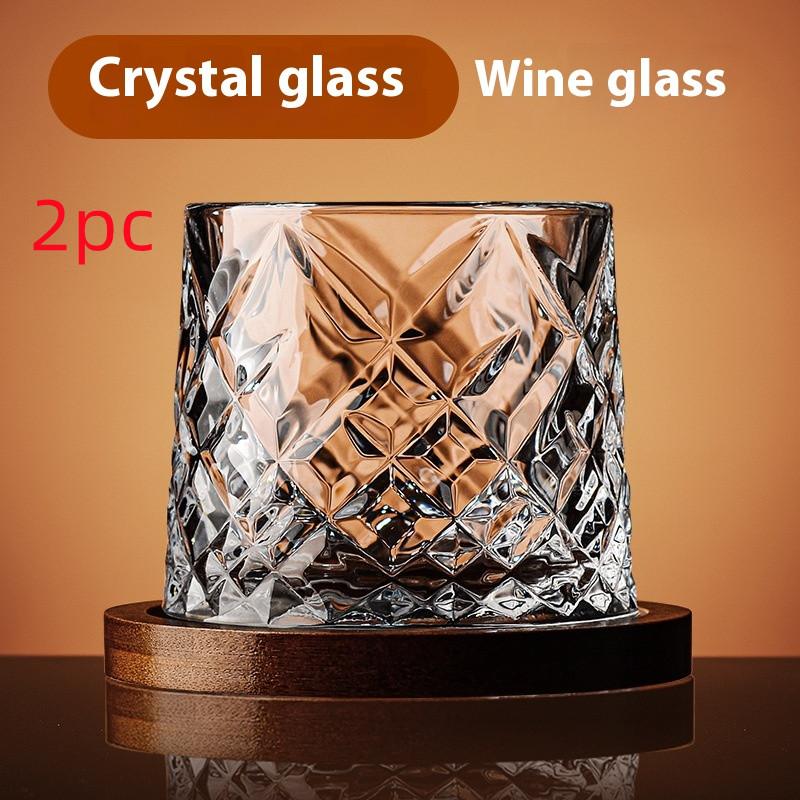 Household Tumbler Glass Spinning Creative Wine Glass With Base 12