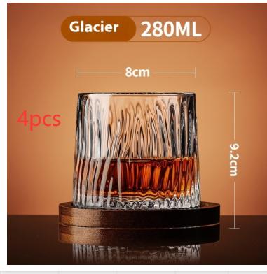 Household Tumbler Glass Spinning Creative Wine Glass With Base 21