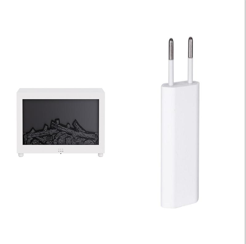 New Flame Aromatherapy Machine Colorful Essential Oil Diffuser Home Large Fog Volume Flame Humidifier 3D Flame Fireplace Machine 18