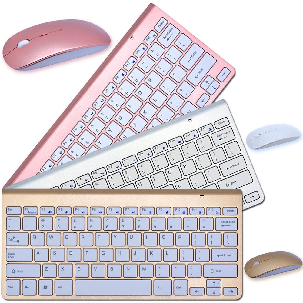 2.4G Wireless Keyboard And Mouse Protable Mini Keyboard Mouse Combo Set For Notebook Laptop Mac Desktop PC Computer Smart TV PS4 1
