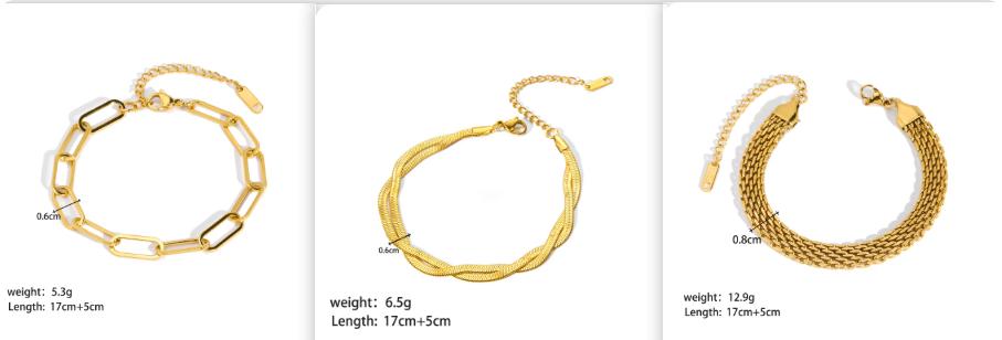 Stainless Steel Ornament Bracelet Female 30