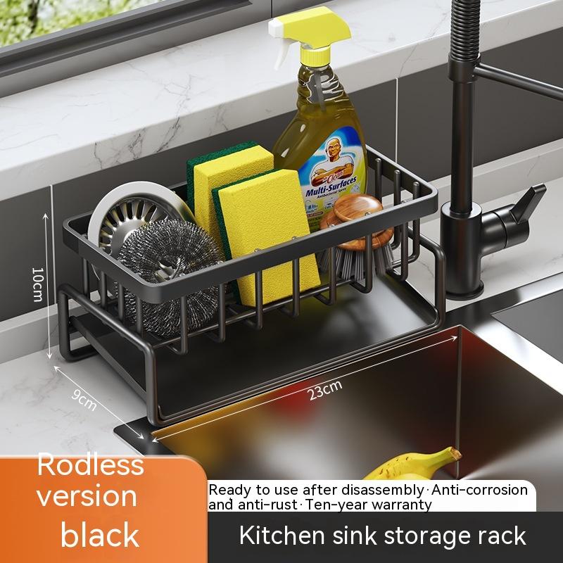 Rag Rack Kitchen Shelf Sink Drainage Basket Sub-table Multi-functional