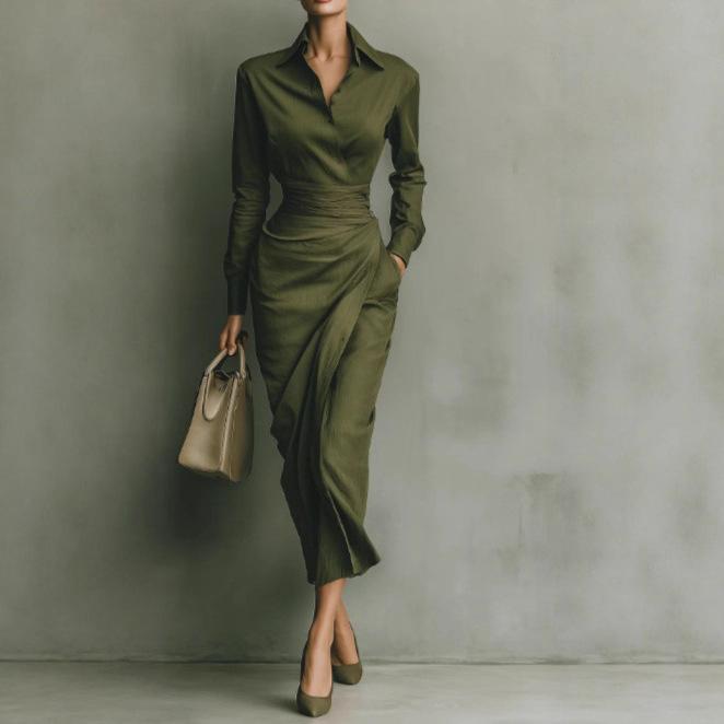 New Slim-fit Long-sleeved Dress For Women