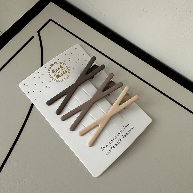 Coffee Color Series Barrettes Combination Retro Temperament
