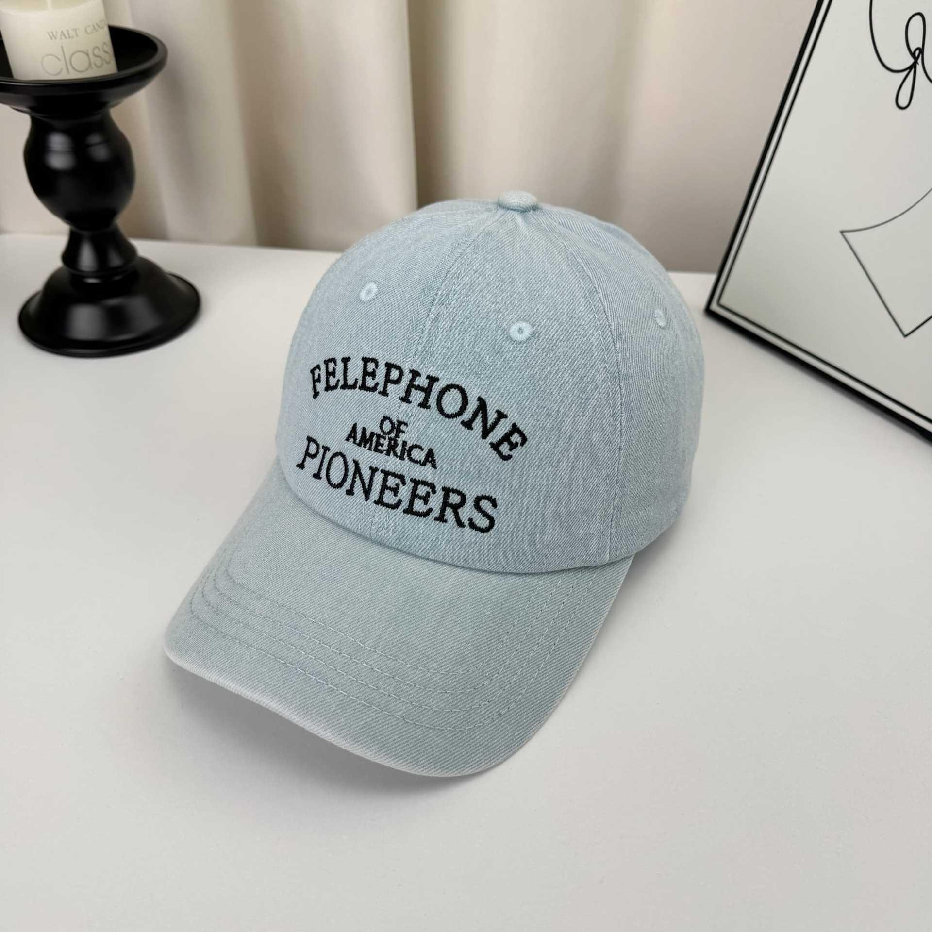 Mens Versatile Denim Baseball Cap Sunshade Hat