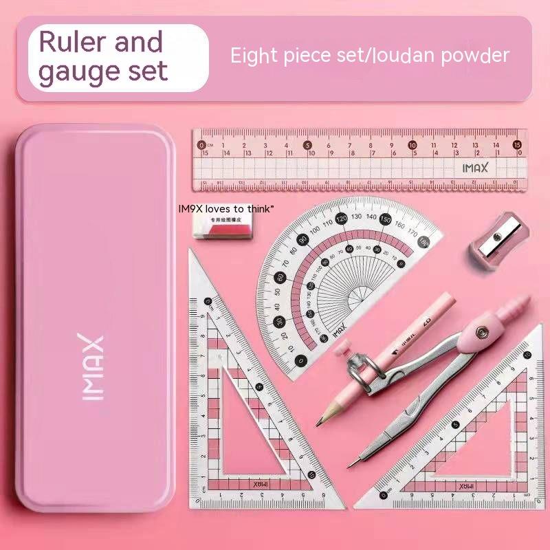 Compasses Set Student Triangular Plate
