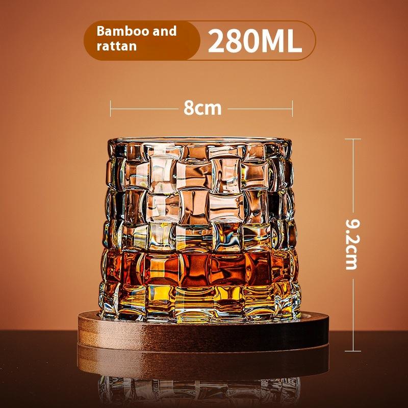 Household Tumbler Glass Spinning Creative Wine Glass With Base